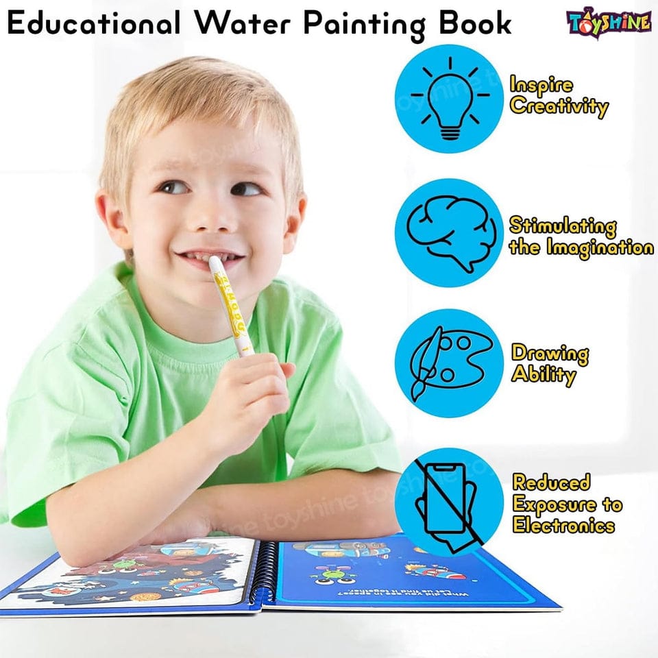 Reusable Magic Water Painting Book (Pack of 2)